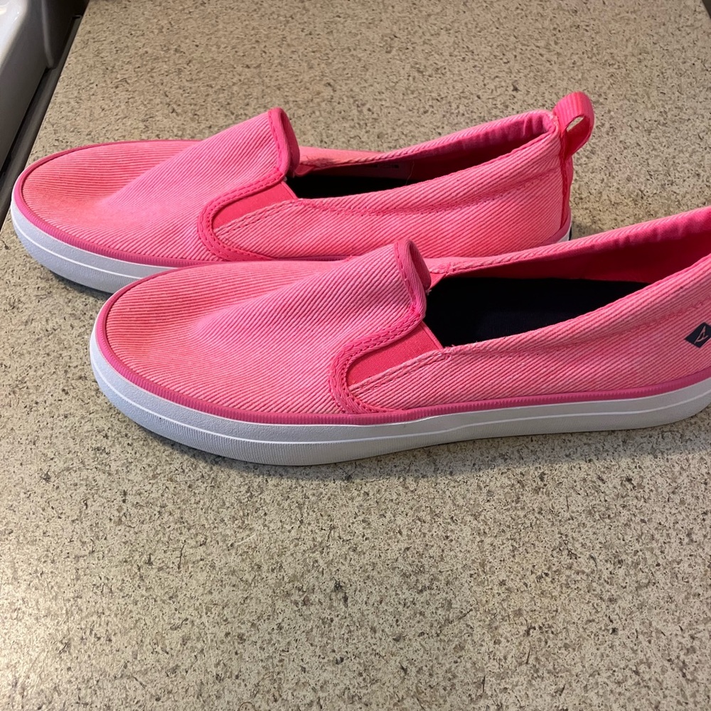 Bright Pink Slip-On Shoes Sperry Women’s size 7 NWOT